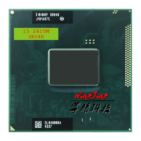 Процессор Intel Core i5 2410M SR04B, двухъядерный процессор 2,3 ГГц с четырехъядерным процессором 3 м 35 Вт G2 / rPGA988B ► Фото 1/1
