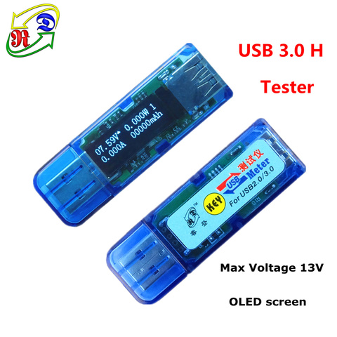 RD USB 3,0 H белый 4-битный OLED детектор USB Вольтметр Амперметр мощность тестер напряжения измеритель тока аккумулятор ► Фото 1/5