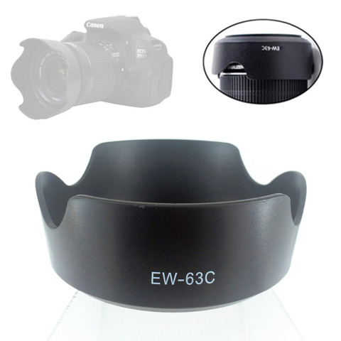 Бленда объектива Замените EW-63C для Canon EF-S фирменнй переходник для объектива Canon 18-55 мм f/3,5-5,6 IS STM/фирменнй переходник для объектива Canon 18-55 мм F3.5-5.6 IS STM EW63C ► Фото 1/3