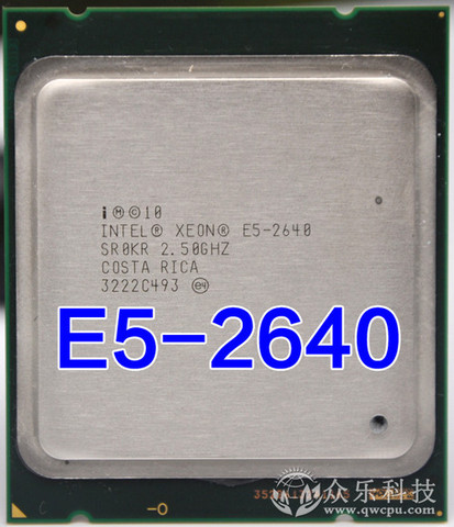 Процессор Intel Xeon E5 2640, центральный процессор 15 Мб кэш-памяти 2,50 ГГц 7,20 ГТ/с, E5 2640 ► Фото 1/1