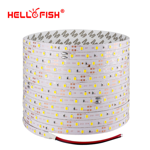 Светодиодная лента Hello Fish, 5 м, 300 светодиодный 2835 SMD, 12 В, гибкий светильник, 60 Светодиодный/м, RGB/белый/теплый белый/синий/зеленый/красный/желты... ► Фото 1/6