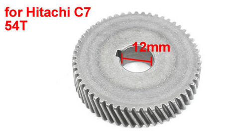 Запасные части для электроинструмента, спиральная Шестерня 54 зубьев для циркулярной пилы Hitachi C7 ► Фото 1/1