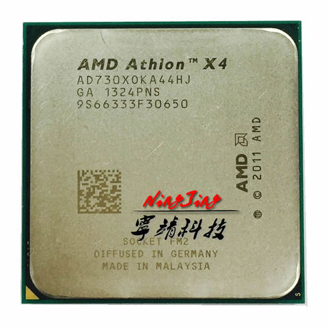 Четырехъядерный процессор AMD Athlon X4 730 2,8 ГГц AD730XOKA44HJ Socket FM2 ► Фото 1/1