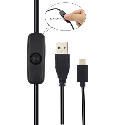 Raspberry Pi 4 кабель питания USB Type C зарядный кабель с переключателем ВКЛ/ВЫКЛ для RPI 4 Модель B RPI 4B ► Фото 1/5