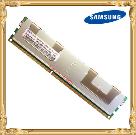 Серверная память Samsung DDR3, 4 ГБ, 8 ГБ, 1333 МГц, ECC REG, регистр, DIMM, RAM, 240pin, 10600, 4G ► Фото 1/1