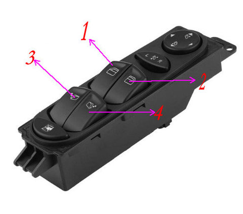 Регулятор окна, кнопка переключения управления для Mercedes Benz Viano Vito W639 A6395451313, Популярные автомобильные аксессуары ► Фото 1/1