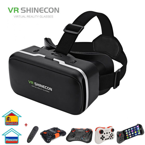 VR SHINECON G04 гарнитура виртуальной реальности 3D очки виртуальной реальности для 4,7-6,0 дюймовых Android iOS смартфонов ► Фото 1/6