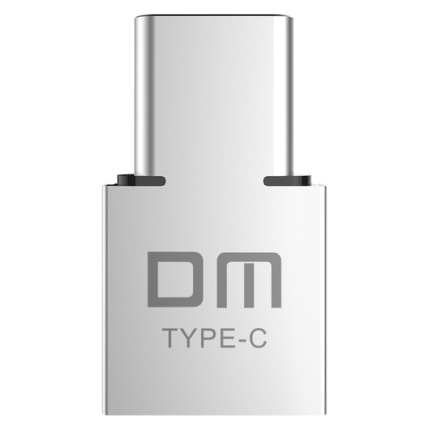 Переходник DM Type-C с разъемом типа C «папа» на USB «мама», переходник OTG на планшет телефон, Android флеш-накопитель ► Фото 1/6