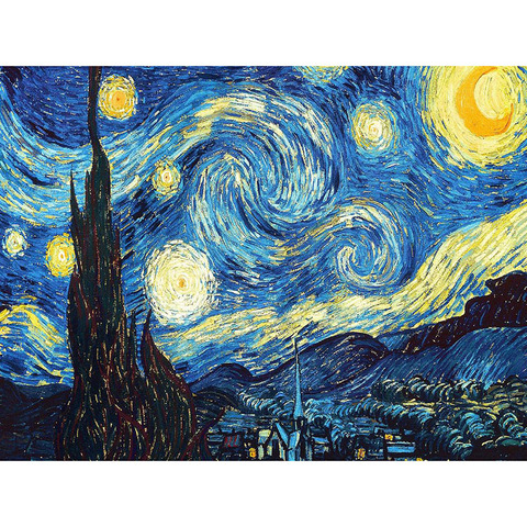 Алмазная 5D Вышивка «Звездная ночь» Ван Гога, Набор для вышивки крестиком, абстрактная картина маслом из смолы, хобби, ремесло zx ► Фото 1/4