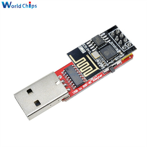 Плата разработки беспроводного Wi-Fi ESP01 ESP01S, модуль CH340G CH340 USB к ESP8266, последовательный адаптер Wi-Fi для Arduino, для ESP-01, CH340G, CH340 ► Фото 1/6