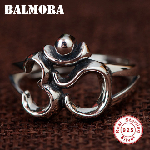 Современное художественное открытое массивное кольцо BALMORA из стерлингового серебра 925 пробы для женщин и мужчин, подарок для любимого, прос... ► Фото 1/6