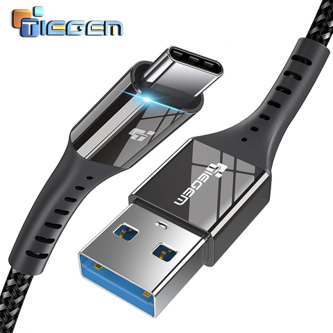 Кабель USB 3.0 Type-C для Huawei P9 P10 P20, Samsung S9 S8 Note 8 9 Plus ► Фото 1/6