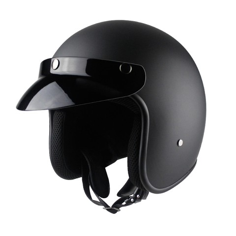 Moto rcycle винтажный шлем moto rcycle capacete3/4 с открытым лицом capacete винтажный чоппер шлем cascos para moto ► Фото 1/6