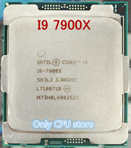 Оригинальный процессор I9 7900X, процессор с частотой 3,3 ГГц, 10-ядерный процессор LGA2066, рассеянные детали, бесплатная доставка ► Фото 1/1