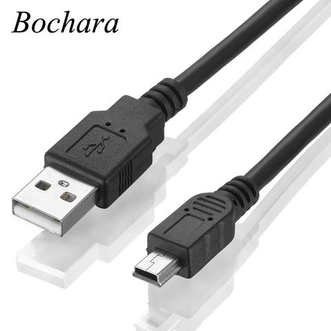 Кабель Bochara USB 2,0 типа «Папа-Мини», 5P, 5P, кабель USB M/M из фольги + Плетеный + экранированный ПВХ, 30 см, 50 см, 1 м, 1,5 м, 1,8 м, 3 м, 5 м ► Фото 1/6