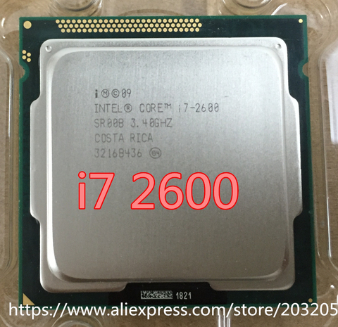 Процессор Intel Core i7-2600 i7 2600, Кэш-память 8 м, 3,40 ГГц, процессор LGA 1155 I7 2600, может работать ► Фото 1/1