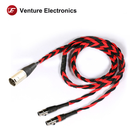 Venture Electronics базовый черный 4-контактный сбалансированный кабель для наушников MINI XLR 2,5 мм 4,4 мм ► Фото 1/6