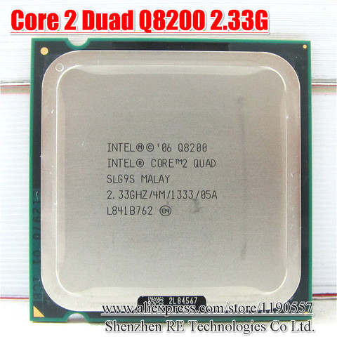 Процессор INTEL CORE 2 QUAD Q8200 2,33 ГГц 4 МБ кэш настольный процессор LGA 775 ► Фото 1/1