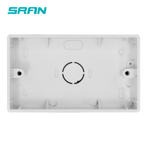 Внешний монтажный ящик SRAN 146 мм * 86 мм * 32 мм для стандартного переключателя и розетки 146*86 мм, подходит для любого положения поверхности стен ► Фото 1/4