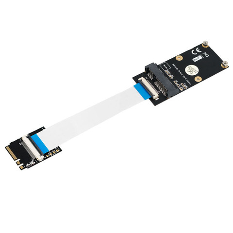 Адаптер M.2 NGFF Key A/E/A + E для Mini PCI-E, кабель FPC, Wi-Fi, беспроводной адаптер, поддерживает полноразмерную мини-сетевую карту PCI-E полуразмера ► Фото 1/6