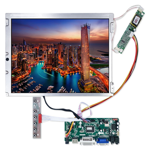 12,1 дюймовый HDMI LCD TFT 800*600 (пиксели) с 41 pin LVDS VGA плата драйвера управления динамиком для промышленных продуктов ► Фото 1/6