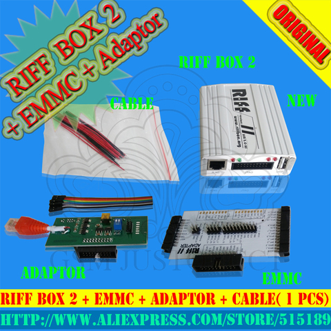 Riff Box-лучший Jtag для HTC,SAMSUNG,Huawei, разблокировка, вспышка и ремонт с 2 плоскими кабелями, все 5 + отзыв + Быстрая доставка ► Фото 1/3