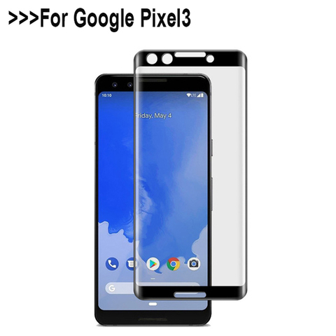 Закаленное стекло с полным покрытием для Google Pixel 3, Защитная пленка для экрана Google Pixel 3, стекло ► Фото 1/6