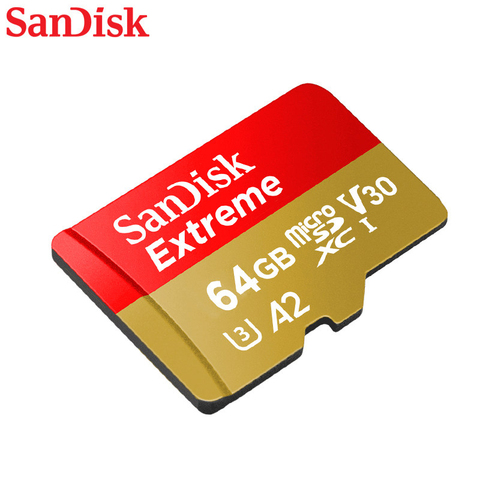 Новая карта памяти Sandisk EXTREME PLUS micro SD 32 Гб TF карта UHS-I A2 64 Гб 128 ГБ 256 ГБ U3 V30 160 МБ/с./с ► Фото 1/5