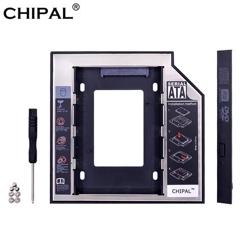 CHIPAL Универсальный SATA 3,0 2nd HDD Caddy 12,7 мм 9,5 мм для 2,5 
