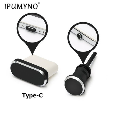 IPUMYNO Type-C порт для зарядки телефона, разъем для наушников 3,5 мм, разъем для Sim-карты, разъем типа C для защиты от пыли для Samsung S9 S8 2017 Huawei P9 P10 P20 ► Фото 1/6