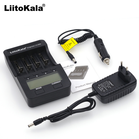 Зарядное устройство Liitokala для никель-металлогидридных и литиевых аккумуляторов AA/AAA с ЖК-дисплеем ► Фото 1/6