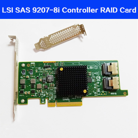 Высокое качество LSI SAS 9217-8i 9207-8i HBA SFF8087 Mini-SAS HD 6 ГБ PCI-E 3,0 X8 SAS контроллер RAID карта ► Фото 1/6