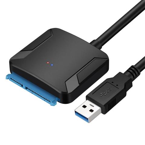 Адаптер USB 3,0 к Sata, кабель-преобразователь USB 3,0 для жесткого диска Samsung Seagate WD 2,5 3,5 HDD SSD-адаптер ► Фото 1/6