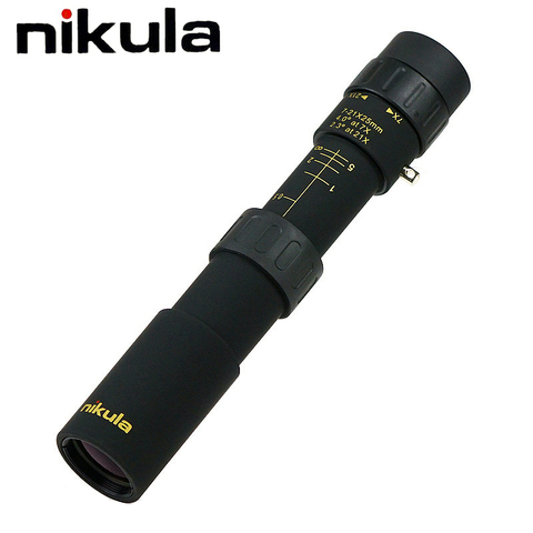 Монокуляр Nikula 10-30x25 с зумом, мощный HD телескоп, карманный бинокль высокого качества, миниатюрный охотничий прицел со штативом и сумкой для переноски ► Фото 1/6