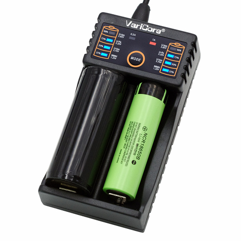 Зарядное устройство VariCore V20i для электронной сигареты 18650, 1,2 В, 3,7 В, 3,2 в, 3,85 В, AA 18350, 26650, 10440, 14500, 16340, 25500, NiMH, литиевая батарея, зарядное устройство ► Фото 1/6