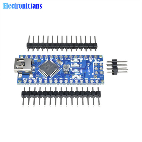 Мини USB Nano V3.0 3,0 FT232 чип ATmega328 Atmega328p микроконтроллер 16M 16 МГц плата модуль для Arduino UNO R3 с контактами DIY ► Фото 1/6