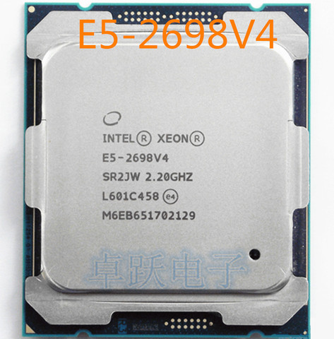 Оригинальный процессор Intel Xeon OEM версии Φ ЦПУ 2,20 ГГц 20-ядерный 50M Φ V4 E5-2698V4 13 Бесплатная доставка ► Фото 1/1