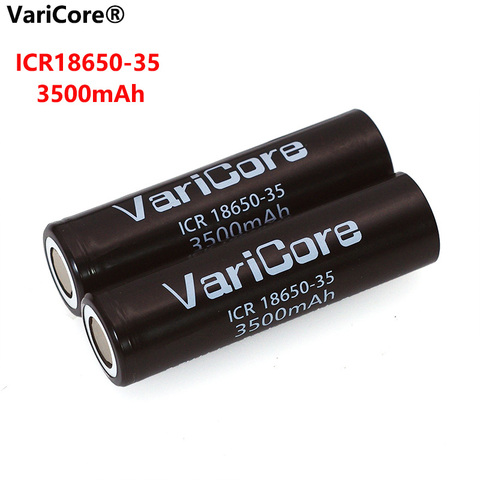 10-40 шт. VariCore новый оригинальный ICR 18650-35 3500 мАч перезаряжаемый аккумулятор 3,7 в Высокая емкость для фонариков ► Фото 1/6