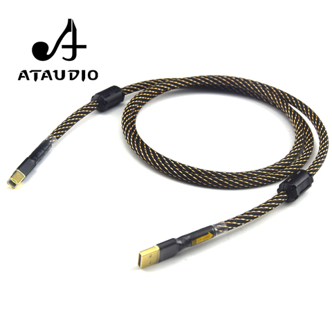 ATAUDIO Hifi USB-кабель высокого качества тип A к Тип B Hifi Дата-кабель для DAC ► Фото 1/6