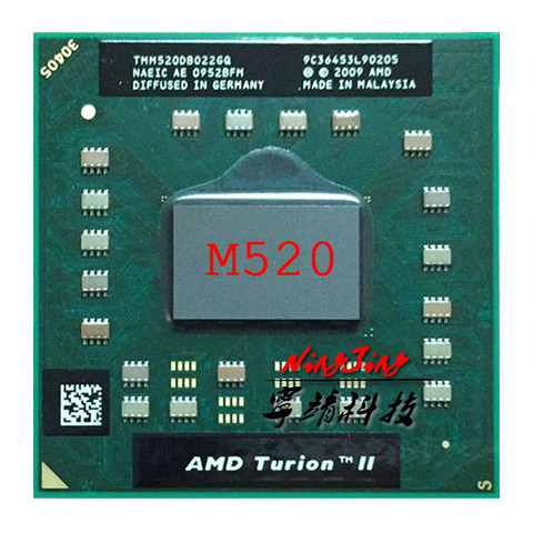 AMD Turion II Двухъядерный мобильный процессор M520 2,3 ГГц двухъядерный процессор с двойной резьбой TMM520DBO22GQ разъем S1 ► Фото 1/1