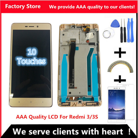 5,0 дюймовый ЖК-дисплей качества AAA для Xiaomi Redmi 3 ЖК-дисплей экран Замена для Redmi 3 3S ЖК-дигитайзер в сборе ► Фото 1/5