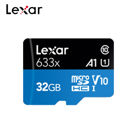 Оригинальный Lexar Micro SD карта 633x128 Гб 64 Гб оперативной памяти, 32 Гб встроенной памяти, высокая производительность класса 10 SDXC карты памяти SDHC карты памяти TF флеш-карты памяти Microsd карта для телефона ► Фото 1/1