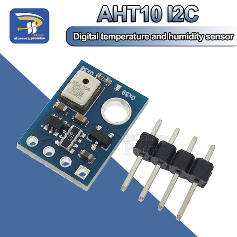 Цифровой датчик температуры и влажности AHT10, высокоточный измерительный модуль I2C для связи, замена DHT11 SHT20 AM2302 ► Фото 1/6