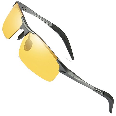 Новые мужские фотохромные поляризованные солнцезащитные очки с желтыми линзами UV400 для вождения на открытом воздухе, рыбалки, гольфа, пляжа... ► Фото 1/6