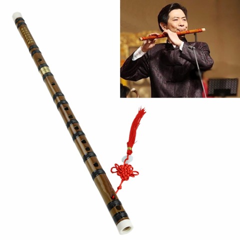 Новый китайский традиционный музыкальный инструмент, бамбуковая флейта ручной работы с D ключом ► Фото 1/6