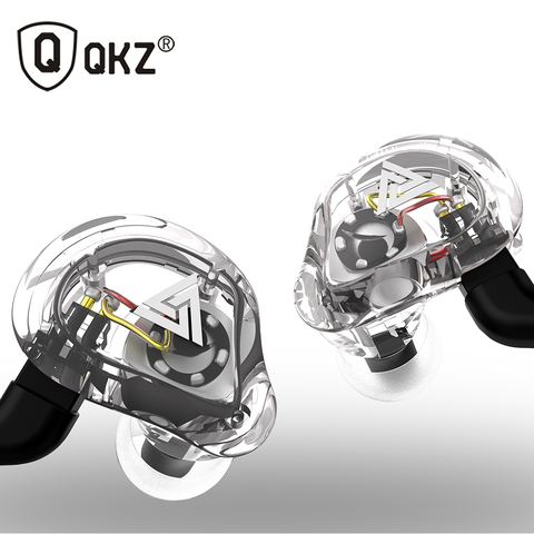 Oeiginal QKZ VK1 4 динамические гибридные наушники-вкладыши, Hi-Fi DJ Monito, спортивные наушники для бега, 5 приводов, гарнитура, вкладыши ZS6 ZS10 ► Фото 1/6