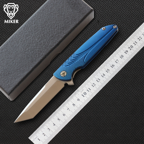 Складной нож MIKER Flipper D2 Blade, алюминиевый лист с ручкой, кухонные ножи для кемпинга, охоты, выживания, инструменты для повседневного использования ► Фото 1/1