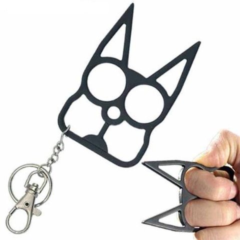 Cat Self Defense Keychain - Black ► Фото 1/2