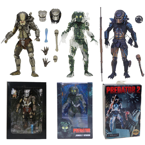 NECA Predator Scale Ultimate P1, джунглей, охотников, джунглей, Demon, 30 лет, бетонные джунглей, экшн-фигурки, модель игрушки ► Фото 1/6