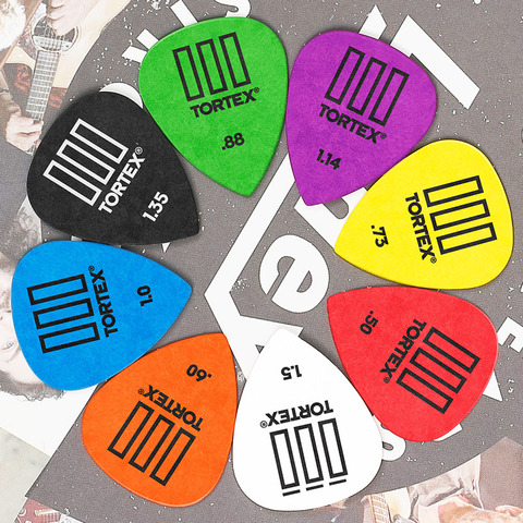 1 шт., медиатор тортекс TIII, Plectrum Dunlop, аксессуары для гитары, Классические медиаторы для гитары 0,5 мм-1,50 мм ► Фото 1/6